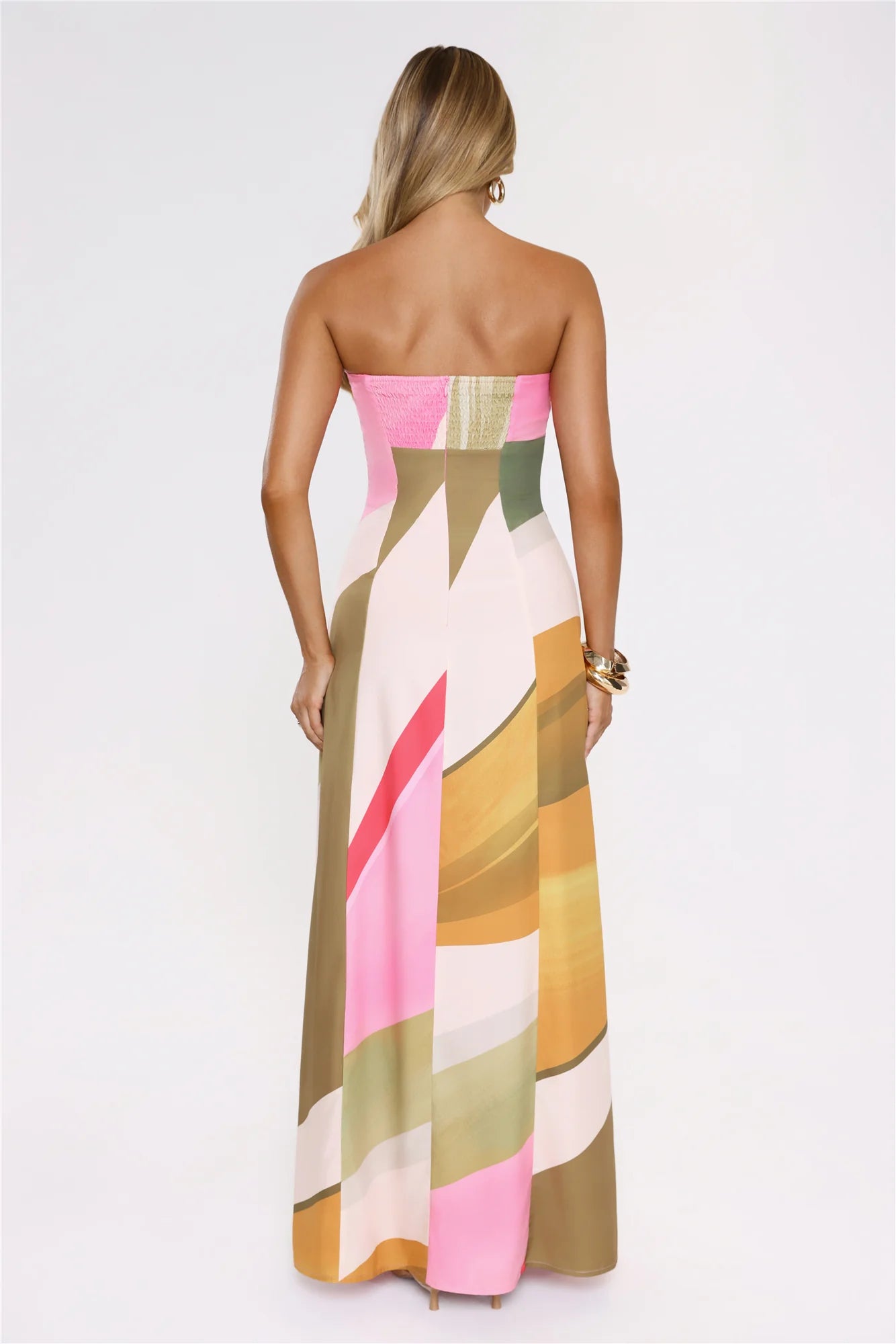 Palette Of Yours Strapless Maxi Dress Green